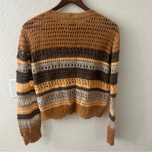 NEW MOTHER THE MOCK NECK SCALLOP JUMPER IN MISTY MOUNTAIN TOP SWEATER - Picture 10 of 10